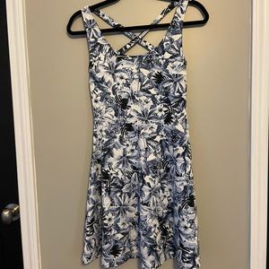 H&M Tropical Flower Skater Dress